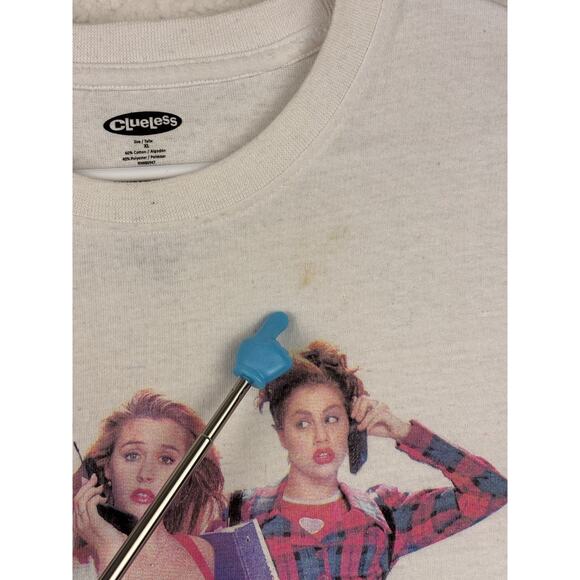 Clueless “As If” Graphic Tee Women’s XL White Retro 90s Movie Shirt - Picture 6 of 9